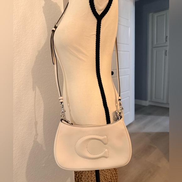 Coach Handbags - Coach Cream Crossbody Bag